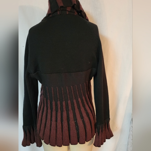 ANGEL DESIGN BY SABRI OZEL SHAWL COLLAR CARDIGAN SWEATER JACKET SMAL EUC - Picture 15 of 15